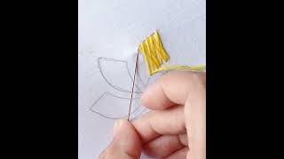 Cross stitch tutorial, flower embroidery design, basic embroidery stitch