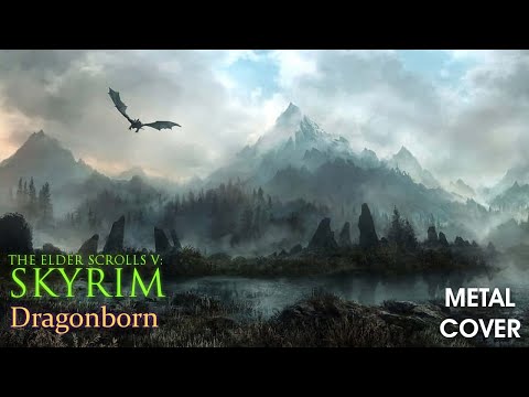 The Elder Scrolls V: Skyrim - "Dragonborn" Metal Cover