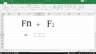 How to write in Ms Excel without double click on mouse Window 10_Ms Excel 2019