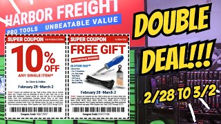 Harbor Freight 10% ANY ITEM and FREE TOOLS! #harborfreight #coupons