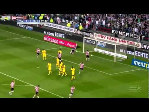 19' doelpunt Dries Mertens, PSV Roda JC Kerkrade, 2 0