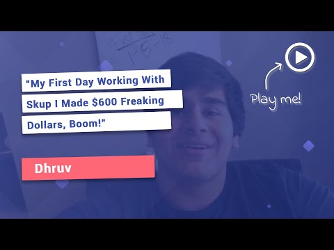 Skup Review - 16 Year Old Dhruv Makes $600 His First Day
