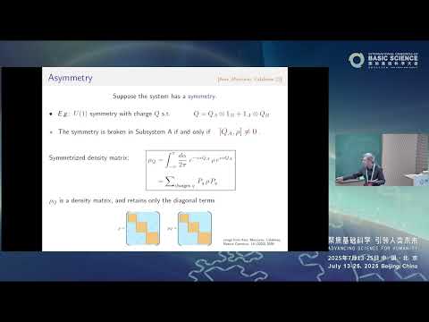 Francesco Benini: Entanglement, symmetry breaking, and categorical symmetries #ICBS2025
