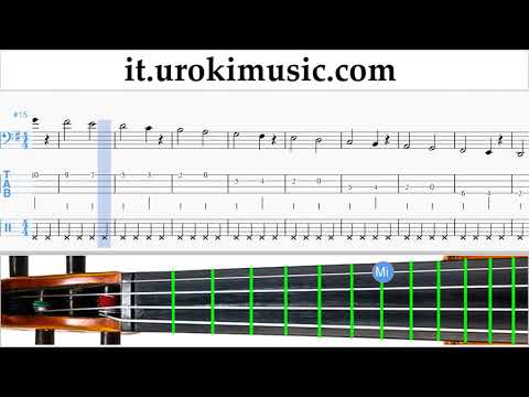 Corso di Violoncello The Pink Panther - Theme Song Tablature Tab Parte#1 Esercita um-i276