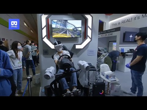 3D 180VR 4K VR Roller Coaster Virtual Reality EXPO 360VR