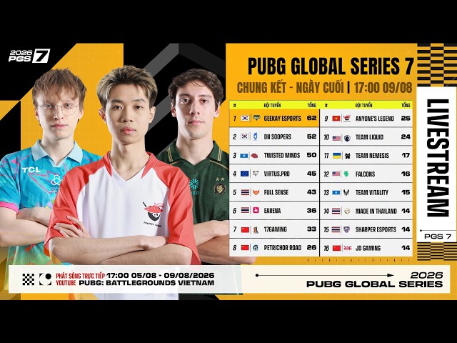🏆 [PGS 7] Chung Kết - Ngày Cuối: AL, 17, MiTH, FLC, VP, TWIS, DNS, FS, TL, GK...