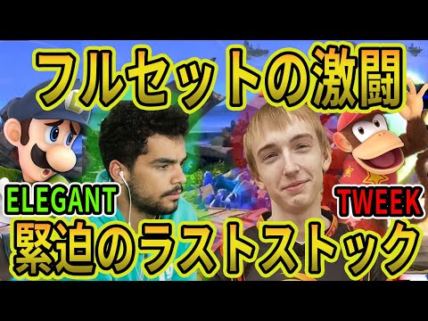【名試合】TWEEK VS ELEGANT のフルセットの激闘が面白すぎた！【スマブラ】