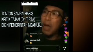 Kritik ‘Dokter Tirta’ Bikin Pemerintah NGAMUK…