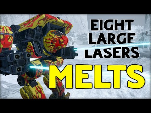 EIGHT LARGE LASERS on a DIREWOLF!!! - Mechwarrior Online (Build & Gameplay) (MWO)