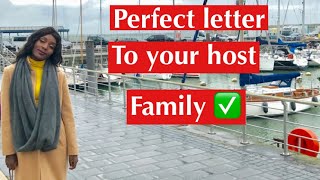 Perfect letter to the aupair host family #aupair#greencard#visa #aupairlife#dvlottery
