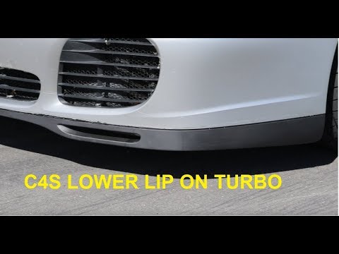How to Install Porsche C4S lower lip on a Porsche 996 Turbo