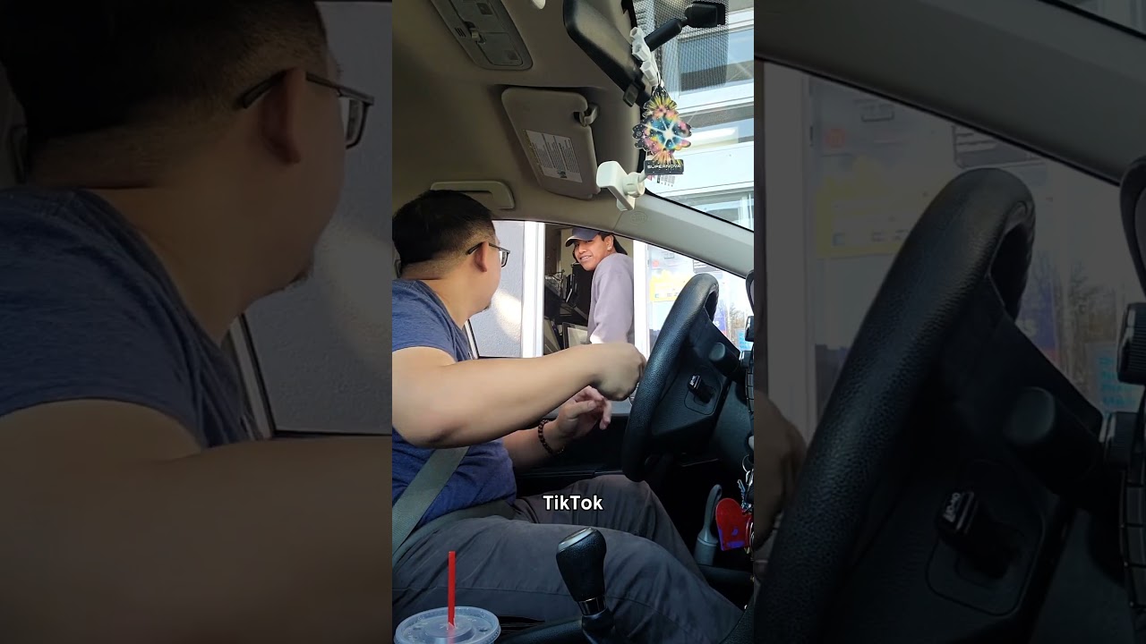 Fire Wallet Drive Thru Prank😂Link in Bio 🔗 #drivethru #firewallet #funny