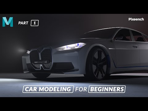 How to Model a CAR in Maya for BEGINNERS | Part - 01 | Making The Front Part | Pixeench