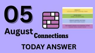 Connections NYT Hints Today (Wed, Aug 5) | Today's Connections Puzzle Answers & Clues #786
