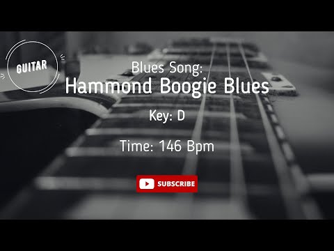 Hammond Boogie Blues Backing Track GUITAR Jam in D
