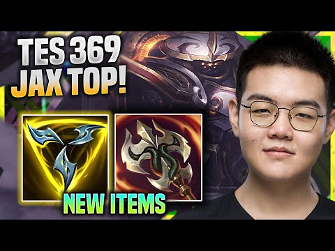 369 PICKS JAX WITH NEW ITEM TRINITY FORCE! - TES 369 Plays Jax Top vs Camille! | Preseason 11