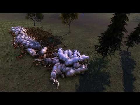 100 Elephants vs 1000 Velociraptor -  Ultimate Epic Battle Simulator