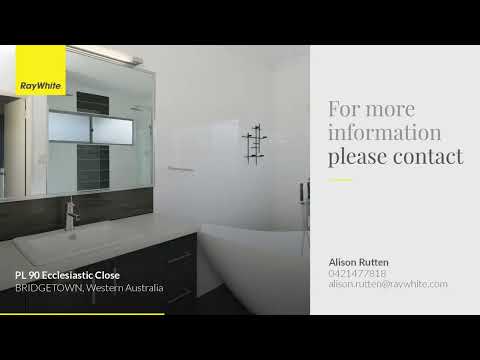 PL 90 Ecclesiastic Close, Bridgetown, WA 6255, 4房, 2浴, House