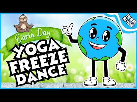 🌍 Earth Day Yoga Freeze Dance 🌍 Spring Brain Break | Kids Dance | Yoga for Kids | Earth Day for Kids