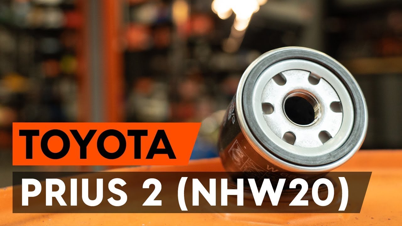 Udskift motorolie og filter - Toyota Prius 2 | Brugeranvisning