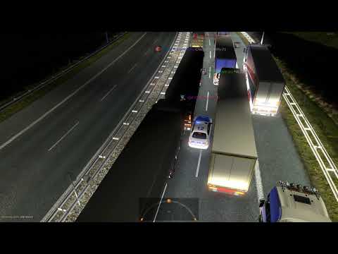 Euro Truck Simulator 2 - Admin prechádzajúci kolónu cez Emergency Line