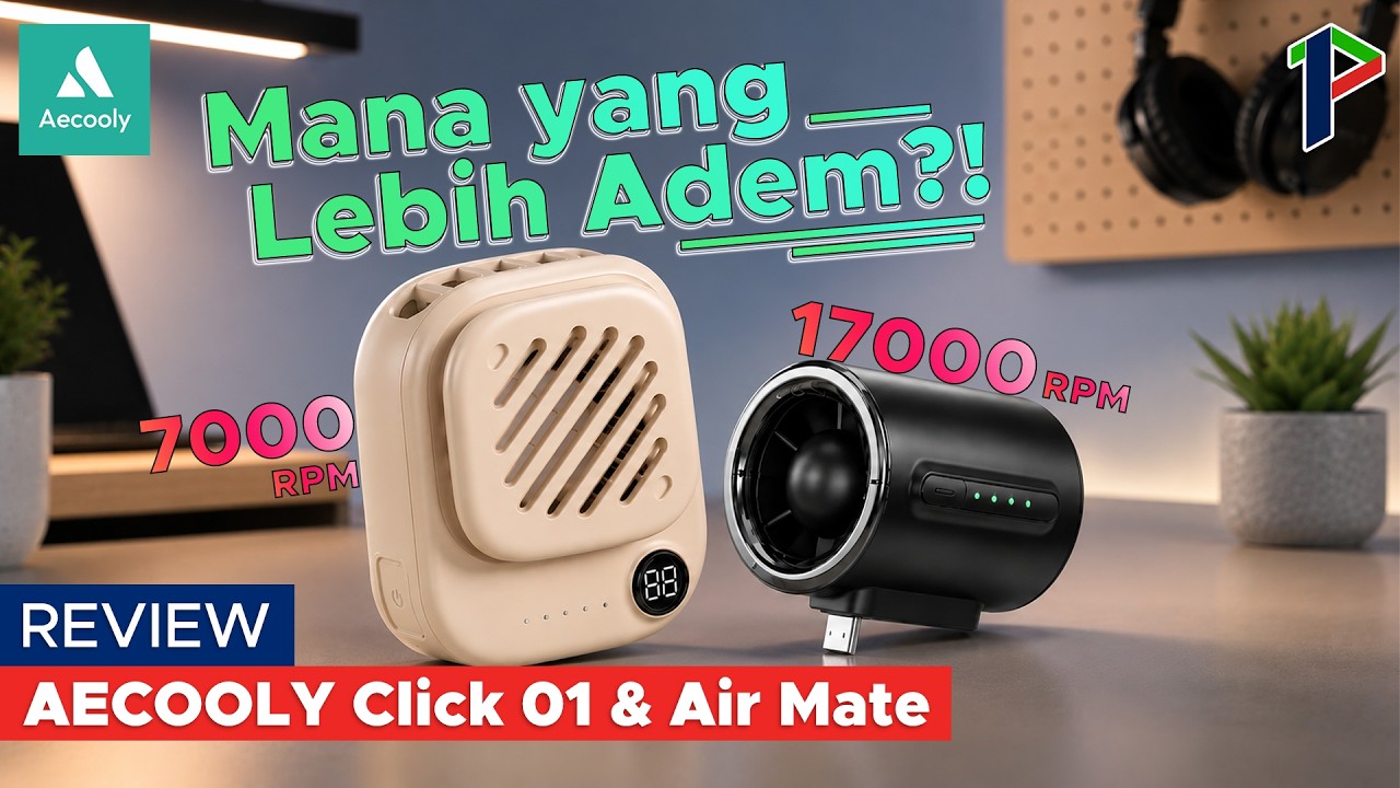 2 FAN PORTABLE INI BEDA KELAS! Yang Satu Bisa NEMPEL, Yang Satu 17.000 RPM!