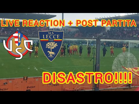 CREMONESE-LECCE 2-0 LIVE REACTION + POST MATCH... DISASTER... STULIC TIME'S OVER 🤬ENOUGH