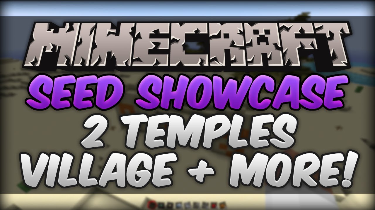 Minecraft 1.8.6 seed -86475842312 two temples village and spawner at spawn
