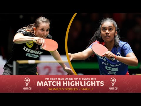 Sabine Winter vs Prithika Pavade | ITTF Mixed Team World Cup 2025 (Stage 1)