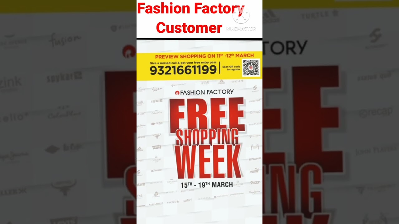 Watch video fashion factory free shopping week offer 15-19/03/2023 Now fashion factory free shopping week offer 15-19/03/2023
