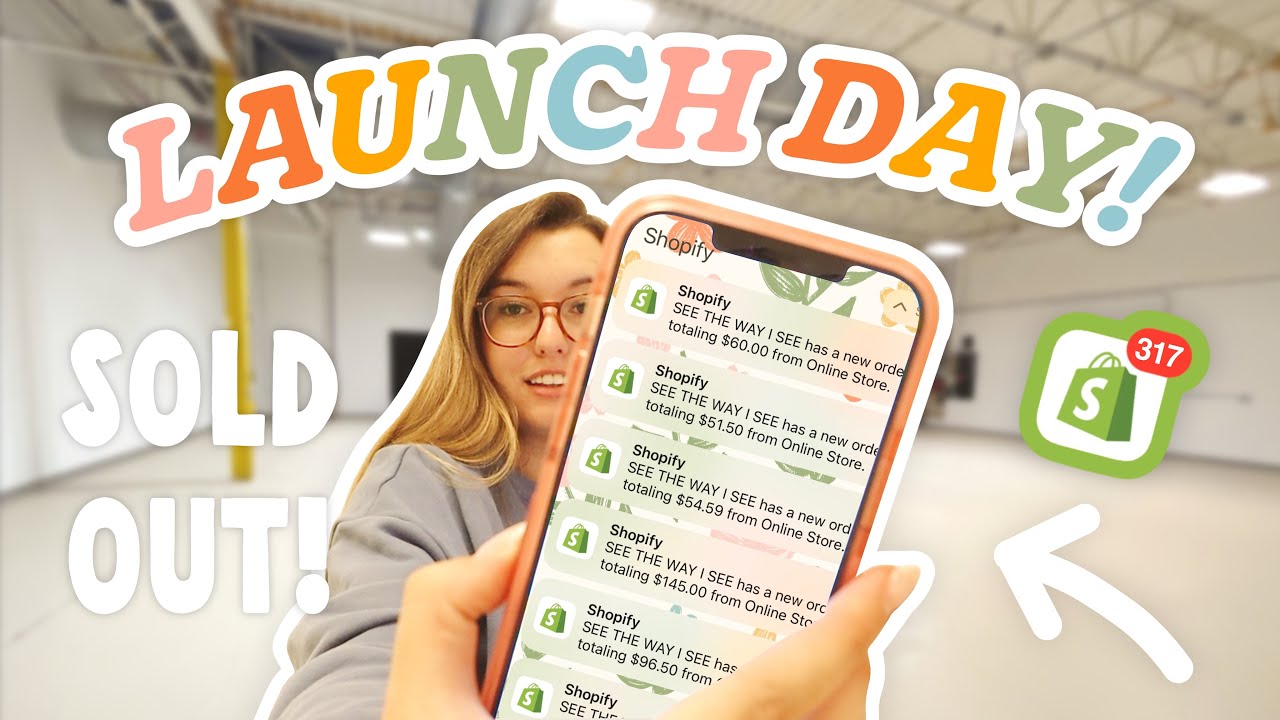 STUDIO VLOG #015 // LAUNCH DAY, PACKING ORDERS, & SETTING UP THE OFFICE!