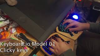 Video thumbnail for Keyboard.io model 01 key click comparison by fluffy