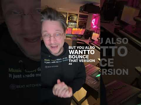 Bounce Version as a File — compare mixes without reopening sessions