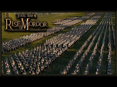 Epic Elves vs Dwarves Battle (LOTR) - Rise Of Mordor Total War Gameplay