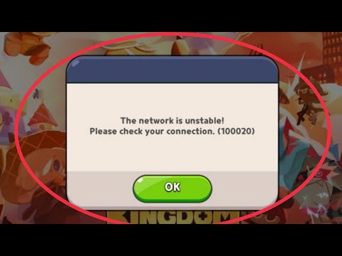 Cookie Run Fix The network is unstable! Please check your connection.(100020) problem In Android