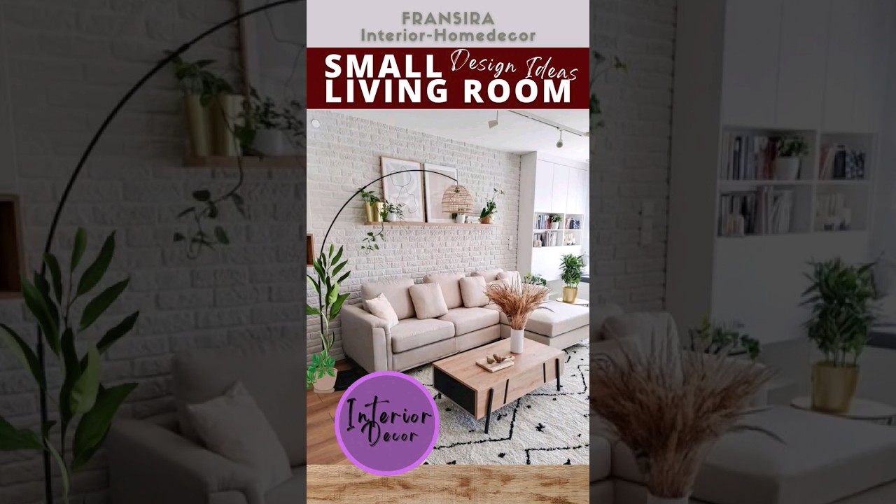 SMALL LIVING ROOM DESIGN IDEAS | Small apartment design ideas #homedecor