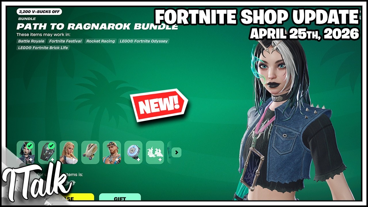 Fortnite Shop *NEW* HATSUNE MIKU RETURNS & PATH TO RAGNAROK BUNDLE! [April 25th, 2026]