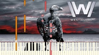 Westworld Season 2 - Heart Shaped Box | Piano Tutorial (Synthesia)
