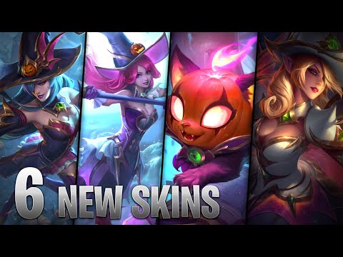 6 NEW BEWITCHING SKINS - Fiora Nami Poppy Syndra Yuumi Morgana - League of Legends