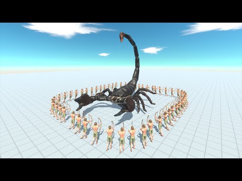 50 Archers VS Giant Invertebrates - Animal Revolt Battle Simulator