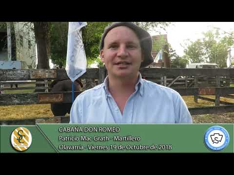 19-10-18 Nota Patricio Mac Grath - Martillero - Cabaña Don Romeo - Olavarría