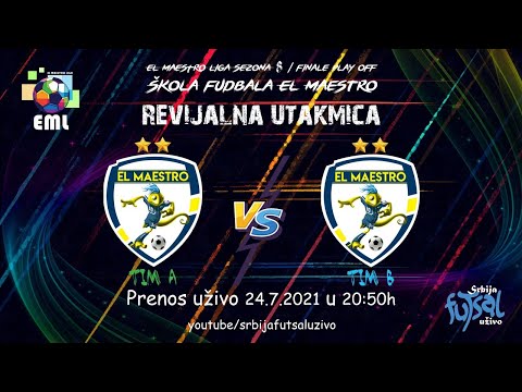 REVIJALNA EL MAESTRO ŠKOLA FUDBALA Tim A vs Tim B El Maestro liga Play off sezona 8