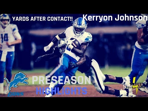 Kerryon Johnson Full Preseason Highlights | YAC Preseason 2018