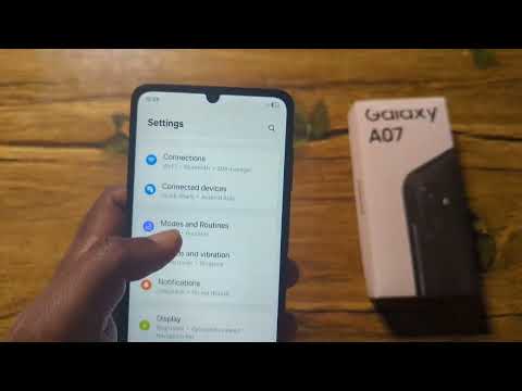 How To Check Android Version of Samsung Galaxy A07 