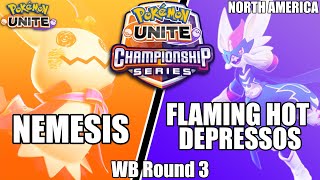 Nemesis vs Flamin Hot Depressos - PUCS NA March Qualifier WB Round 3 | Pokemon Unite