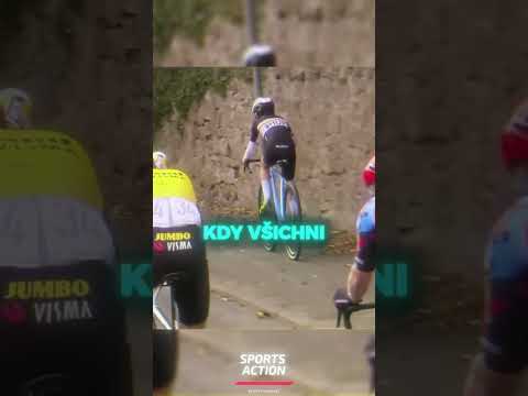 Snažil se dohnat profesionální cyklisty🚴🫢