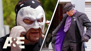 WWE&#39;s Most Wanted Treasures: Undertaker Spots His Purple Gear And Mask In Storage Unit | A&amp;E