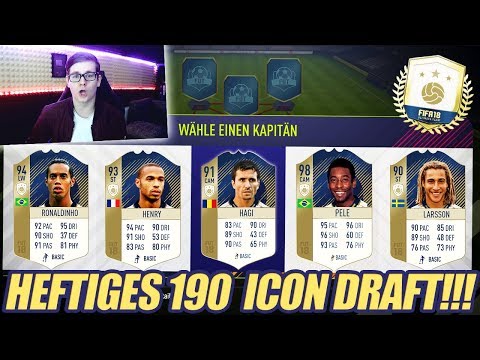 FIFA 18: Heftige 190 RATED ICON FUT DRAFT CHALLENGE! 🔥🔥 Ultimate Team - Realmx