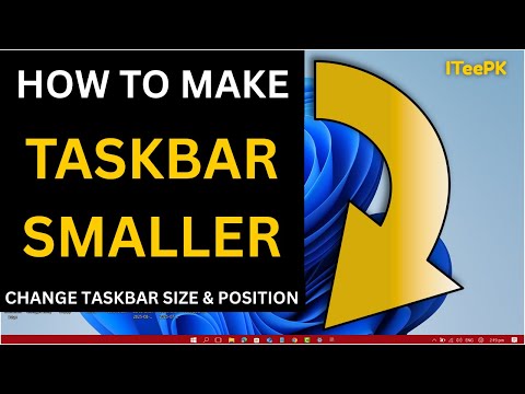 How to Make Taskbar Smaller in Windows 11 | Change Taskbar Size & Position (2025 Guide)