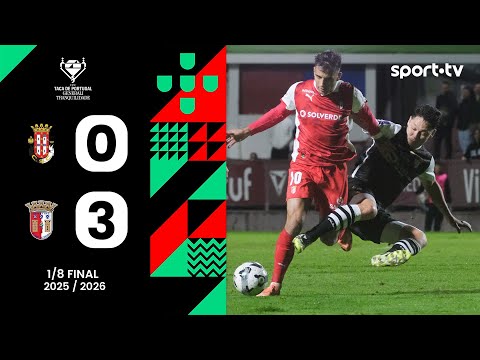 Resumo: Caldas 0-3 Braga - Taça de Portugal | sport tv